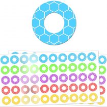 2000 Pack, Hole Reinforcement Ring Labels Stickers - 20 Assorted Designs