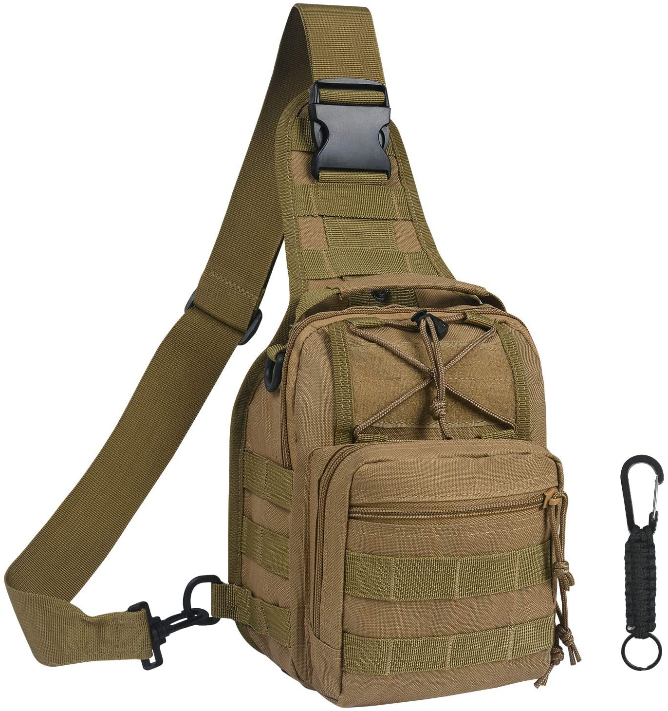 flintronic Tactical Shoulder Bag, Tactical Molle Sling Chest Pack ...