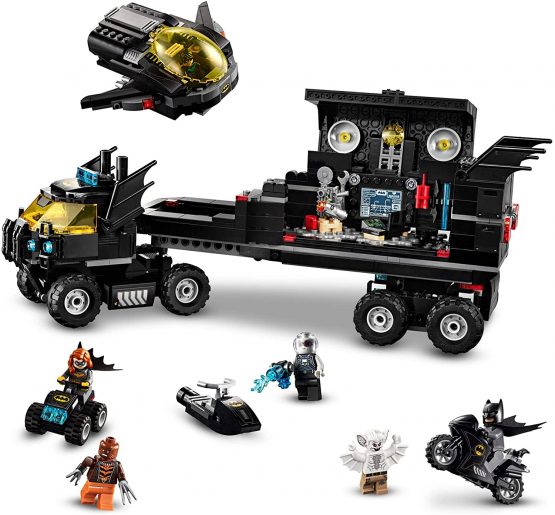 LEGO 76160 Super Heroes DC Batman Mobile Bat Base Batcave Truck Toy with Jet Plane, Quad Bike, Motorbike & Water Scooter - Image 2