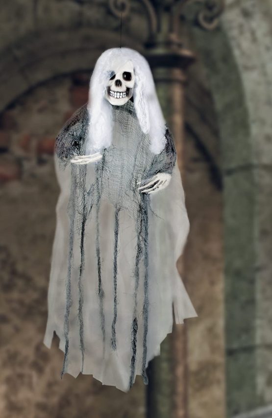 Boland 31114 72006 Decoration Skull Ghost Bride, White/Black - Image 2