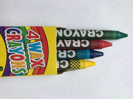 4 Coloured Wax Crayons Kids Party Bag Fillers 10 Packs - Image 3