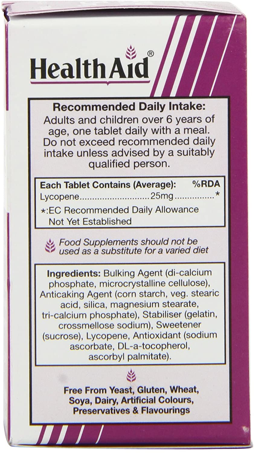 HealthAid Lycopene 25mg - 30 Tablets, 30 count (Pack of 1) - Image 2