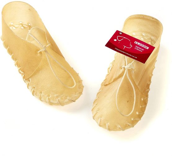 Classic Pet Products Rawhide Laced Shoe for Dogs, 200 mm, Pack of 10