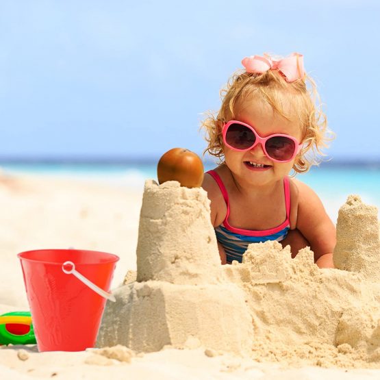 Bramble - 12 Brightly Coloured Sand Pit & Beach Buckets - 4 Assorted Colours - Image 4