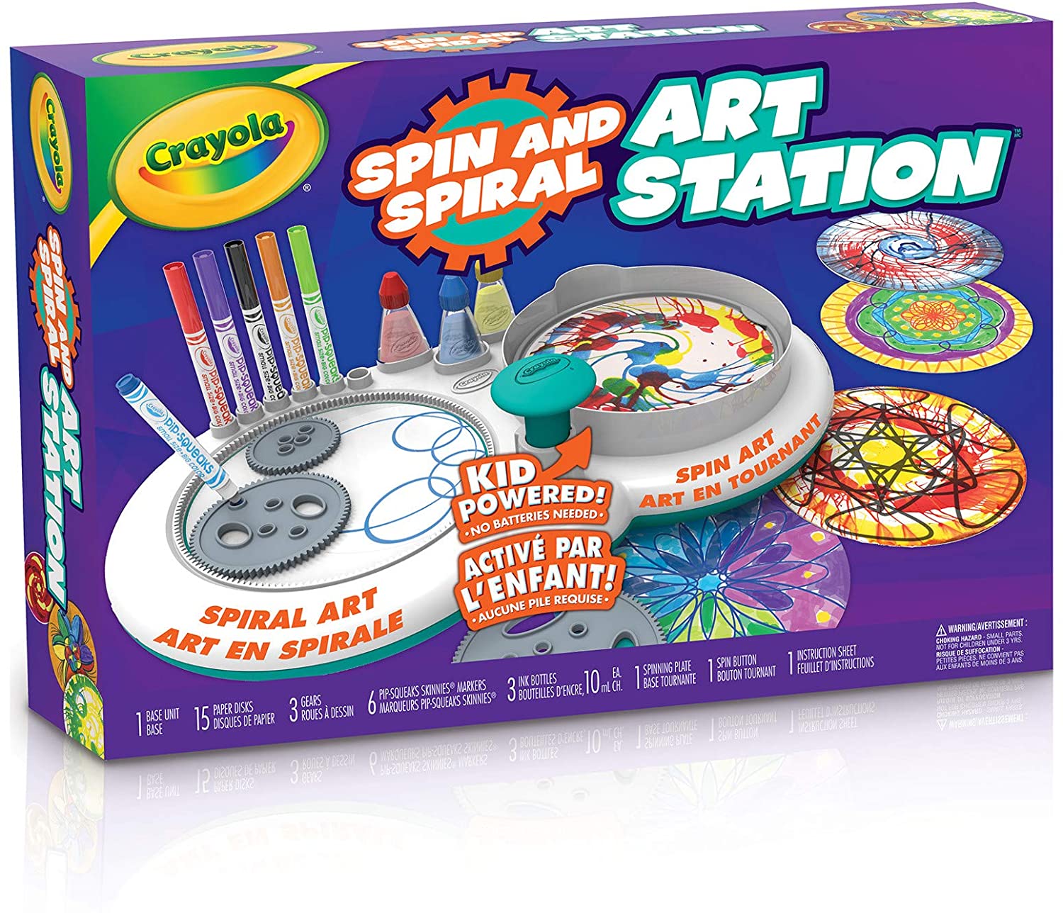 CRAYOLA Spin & Spiral Art Station, various colours