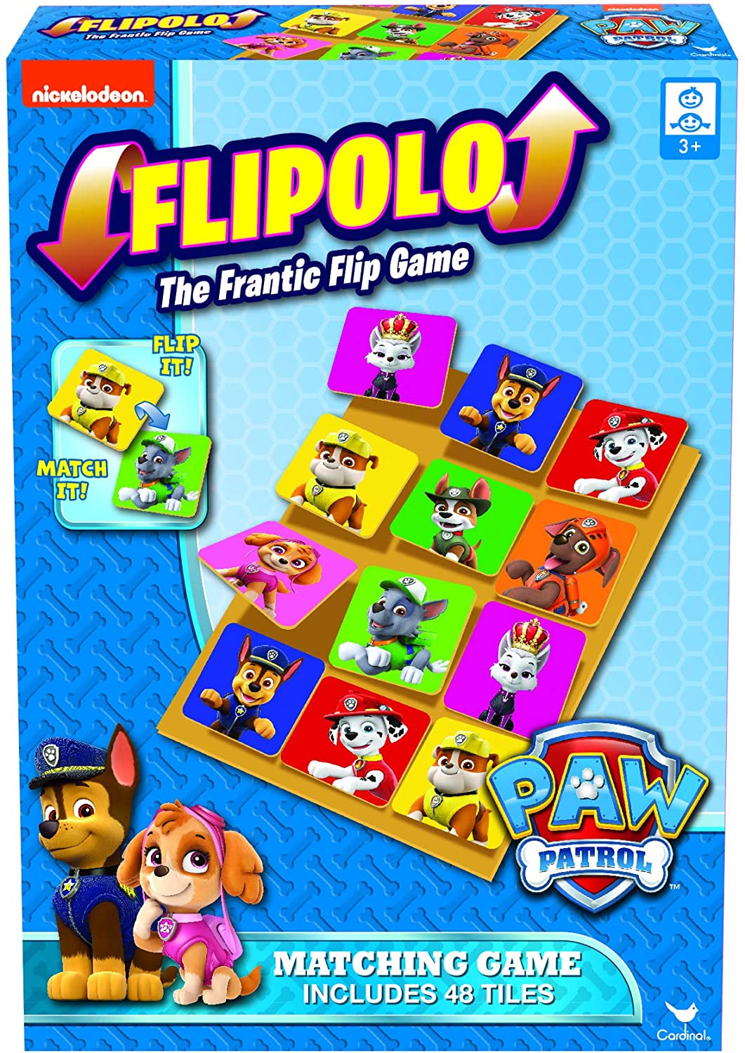 PAW Patrol Flipolo Matching Memory Game, Multicolor, Medium