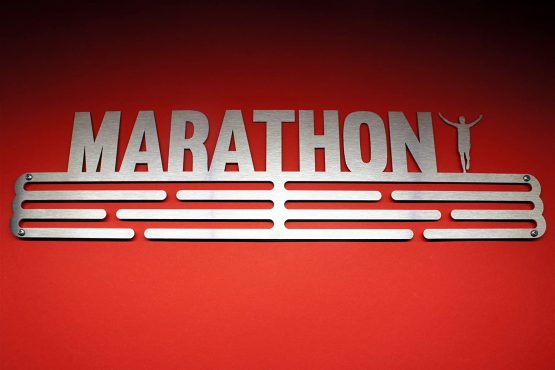United Medals Marathon Sports Medal Hanger Display | Stainless Steel Holder Rack (3 Hang Bars up to 48 Medals) | Wall Mount Frame - Image 3