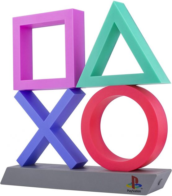 Paladone Playstation Icons XL | 3 Modes-Music Reactive Game Room Lighting | Eco-Friendly BDP Breakdown Plastic | Perfect for Home, Office and Bedrooms, 75 W, Multi-Colour