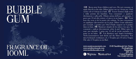 Mystic Moments | Bubble Gum Fragrance Oil - 100ml - Image 2