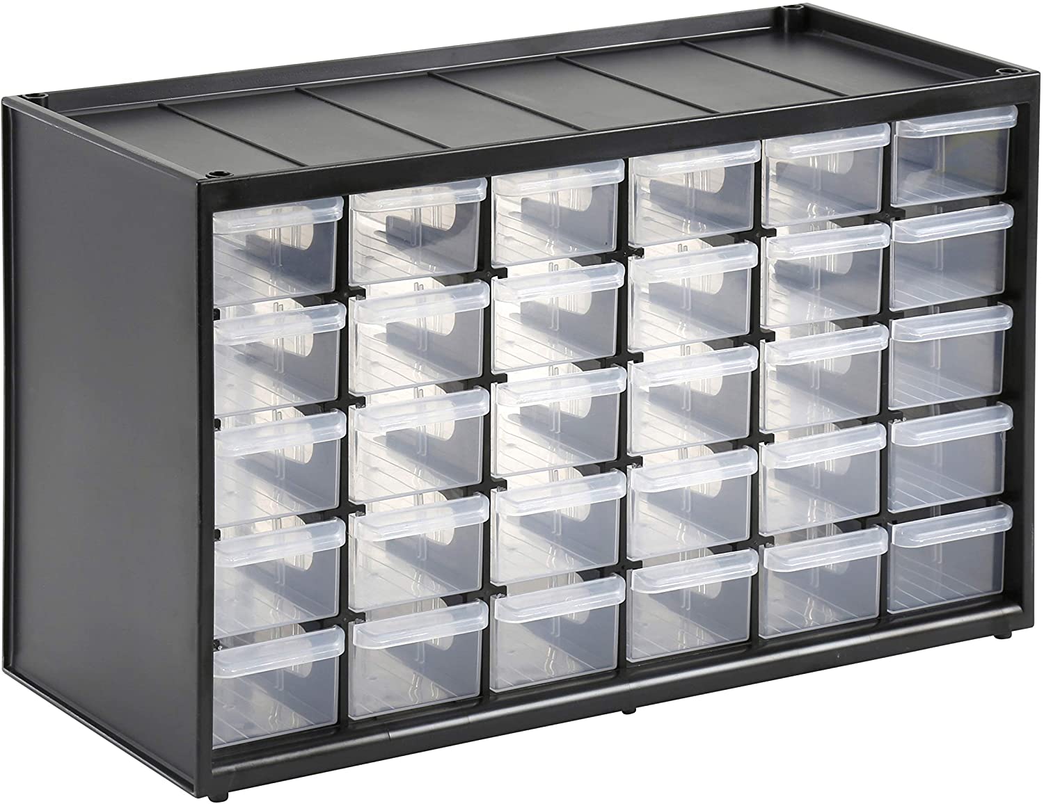 STANLEY Multi-Purpose Storage Box with 30 Small Drawers, 1-93-980, Black, 36,5 x 15,5 x 22,5 cm