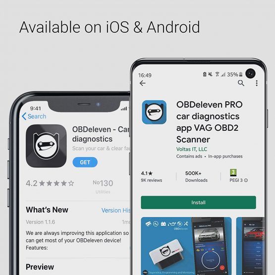OBDeleven Pro Edition +200 Free Credits Gift Next Generation Professional OBD2 Bluetooth Diagnostic Coding Scan Tool For Android and IOS - Image 3
