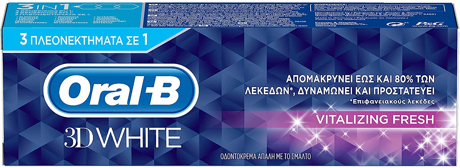Oral-B 3D White White Revitalising Toothpaste, 75 ml - Image 4