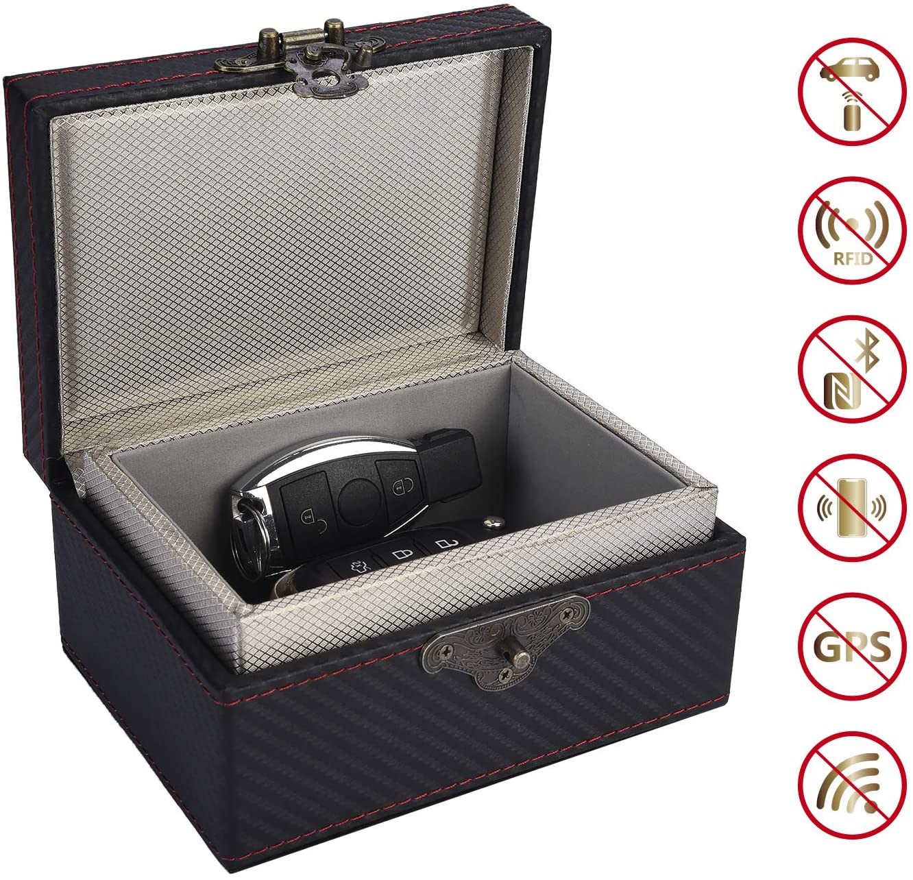 MONOJOY Faraday Box, Large Keyless Car Key Signal Blocker, Safe Anti Theft Key Box, Rfid
