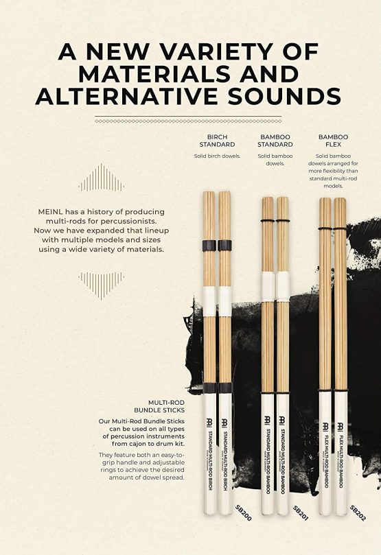 Meinl Birch Standard Multi-Rod Stick & Brush - Image 4