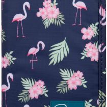 Travel Wallet Passport Holder Family, Waterproof Flamingo Print Document Organiser Purse with Zip Closure Ticket Credit ID Card Cash Pouch Holiday Money Bag for Men Women by ManKn