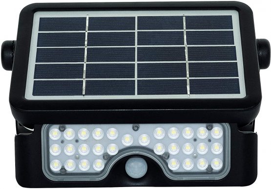 Luceco LEXSF6B40-01 LED Solar Guardian PIR Floodlight 550LM IP65 4000K Black, 5 W - Image 2