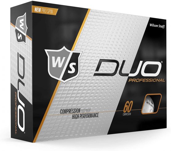 Wilson Golf W/S Duo Professional, Green, 12 Balls, Compression 60, 362 Dimple, Urethane