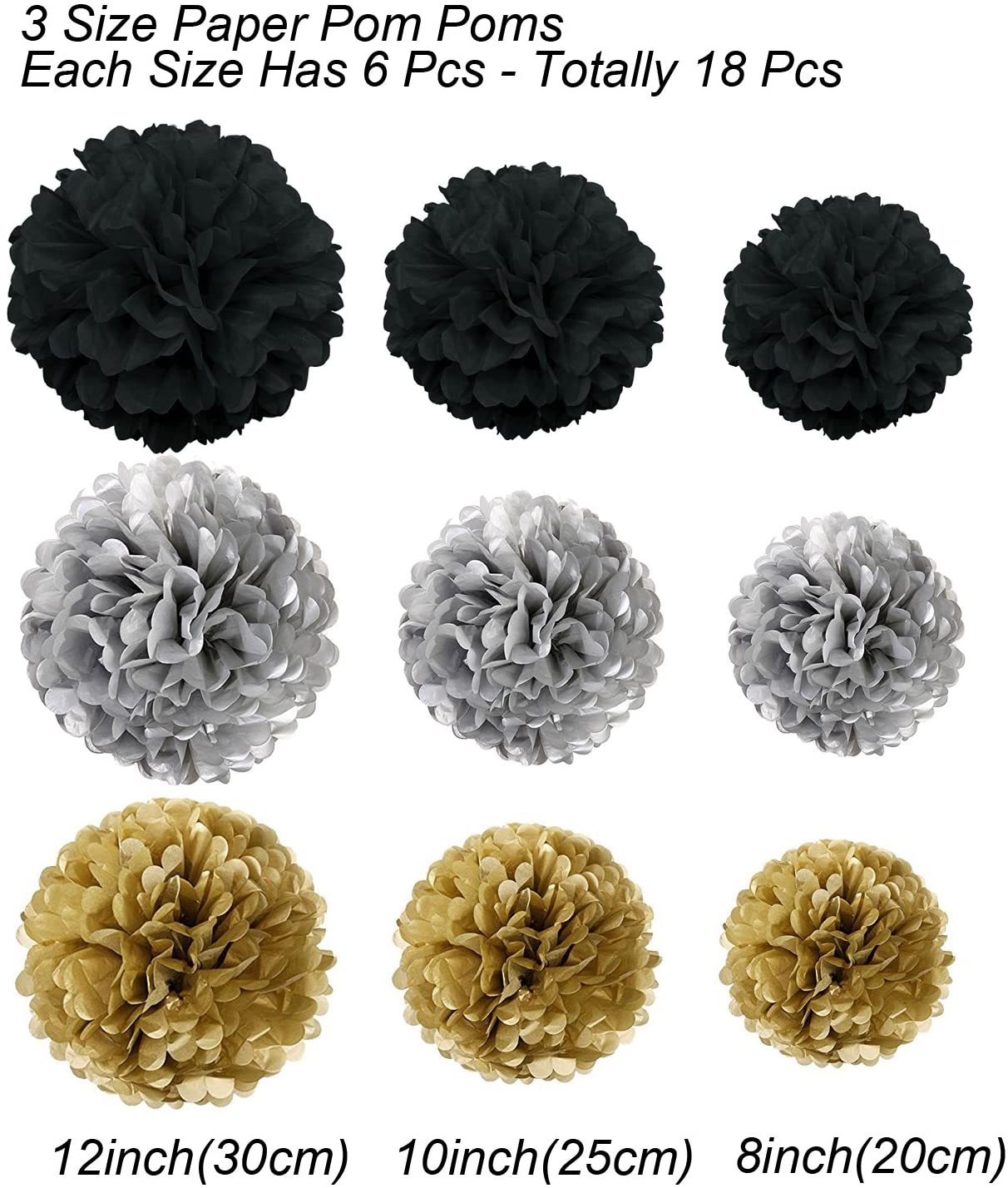 Recosis Tissue Paper Pom Poms - Image 3