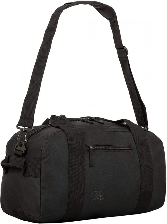 Highlander Cargo Bag 30L Durable Canvas Holdall ideal for Travel or as a Sport Duffle Bag