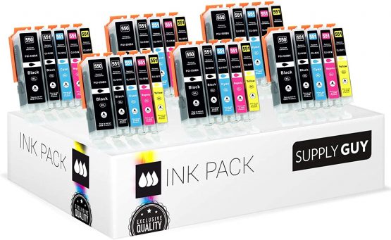 30 XL Ink Cartridges compatible with Canon PGI-550 CLI-551 for Pixma IP7200 IP7250 IX6800 IX6850 MG5400 MG5450 MG5500 MG5550 MG5600 MG5650 MG5655 MG6400 MG6450 MG6600 MG6650 MX725 MX920 MX925