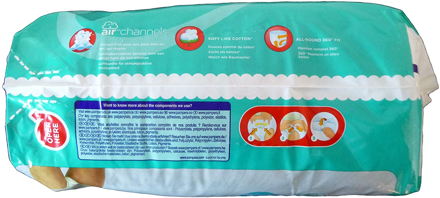 Pampers Baby-Dry Nappy Pants Size 6, 15kg+, 28 Nappies, White, Size 6 (Pack of 28) - Image 4