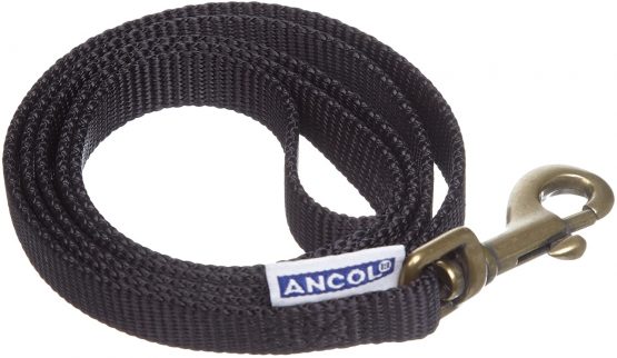 Ancol Viva Soft Touch Padded Snap Lead Black, Size 100 x 1.9 cm, Max kg 50 kg, Weather Proof