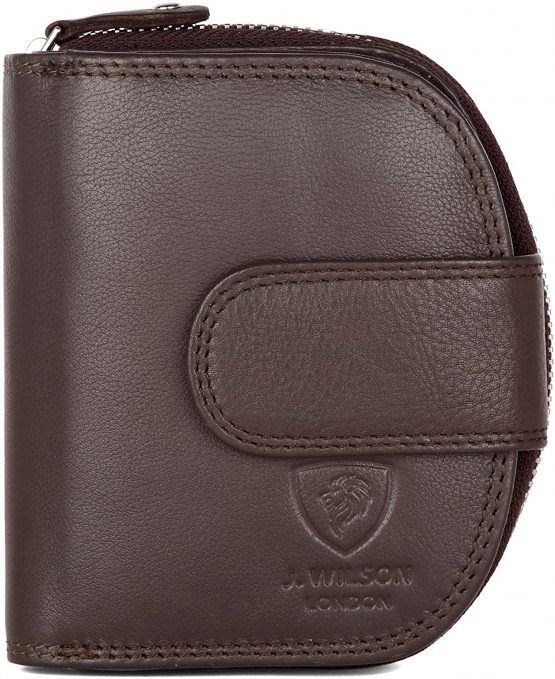 Ladies RFID Safe Designer Leather Purse Card Women Wallet Zip Pocket Boxed