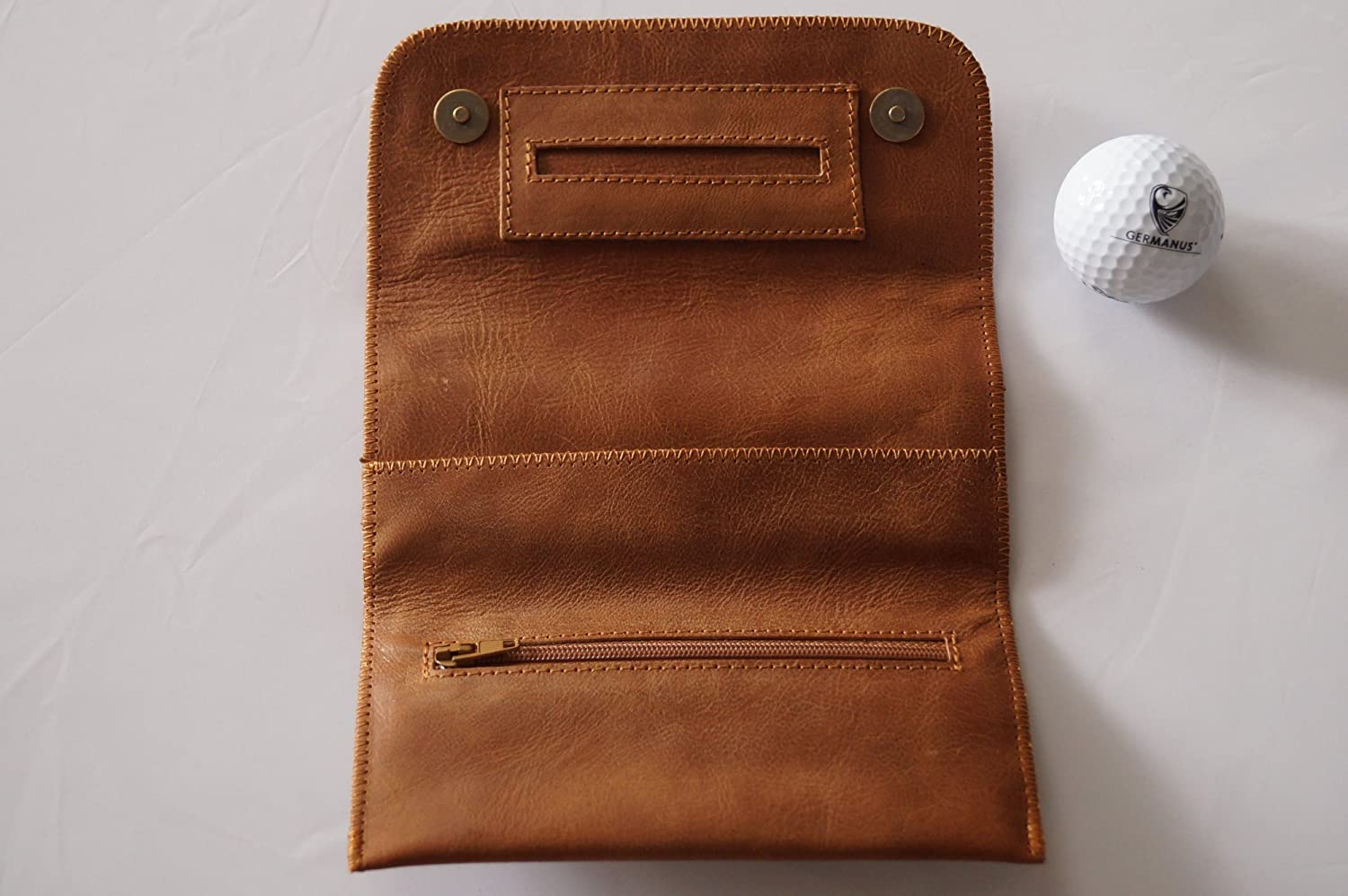 GERMANUS Tobacco Pouch from Genuine Leather - Made in EU - Albrunus - Image 2