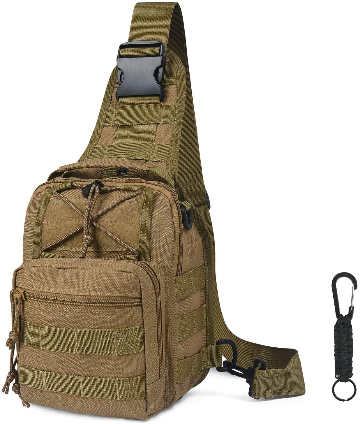 flintronic Tactical Shoulder Bag, Tactical Molle Sling Chest Pack ...