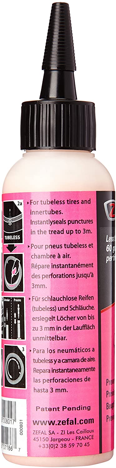 ZEFAL Z-Sealant Tubeless Tyre Sealant, Pink, 125ml - Image 3