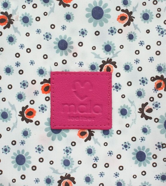 Mala Leather CARA Collection Coin Purse with Keyring 4108_73 Pink - Image 3