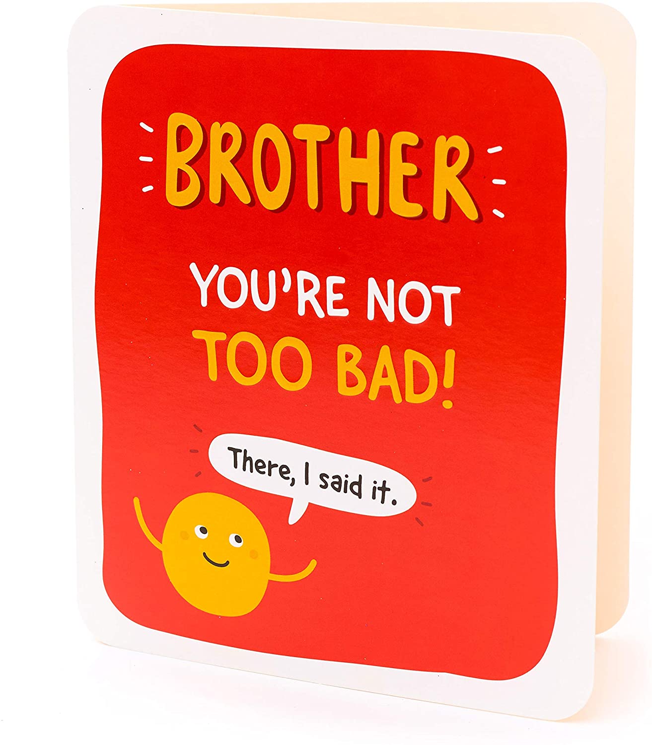 UK Greetings Brother Birthday Card - Funny Birthday Card for Him - Funny Birthday Card for Brother, red, 159mm x 184mm - Image 3