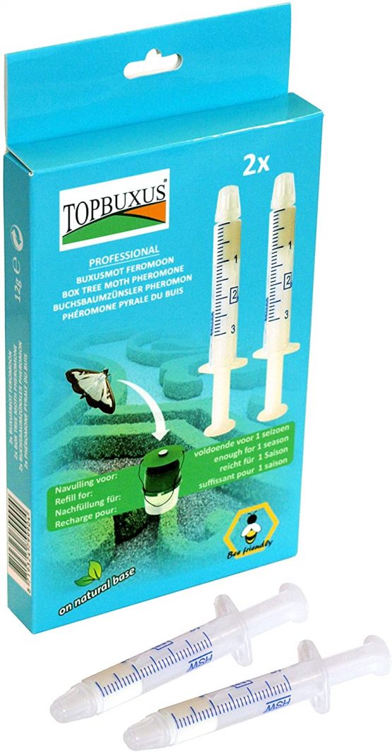 TOPBUXUS Pheromone Lure Refill for Box Tree Caterpillar Moth Traps 2 Syringes for 1 Whole Season - Image 2
