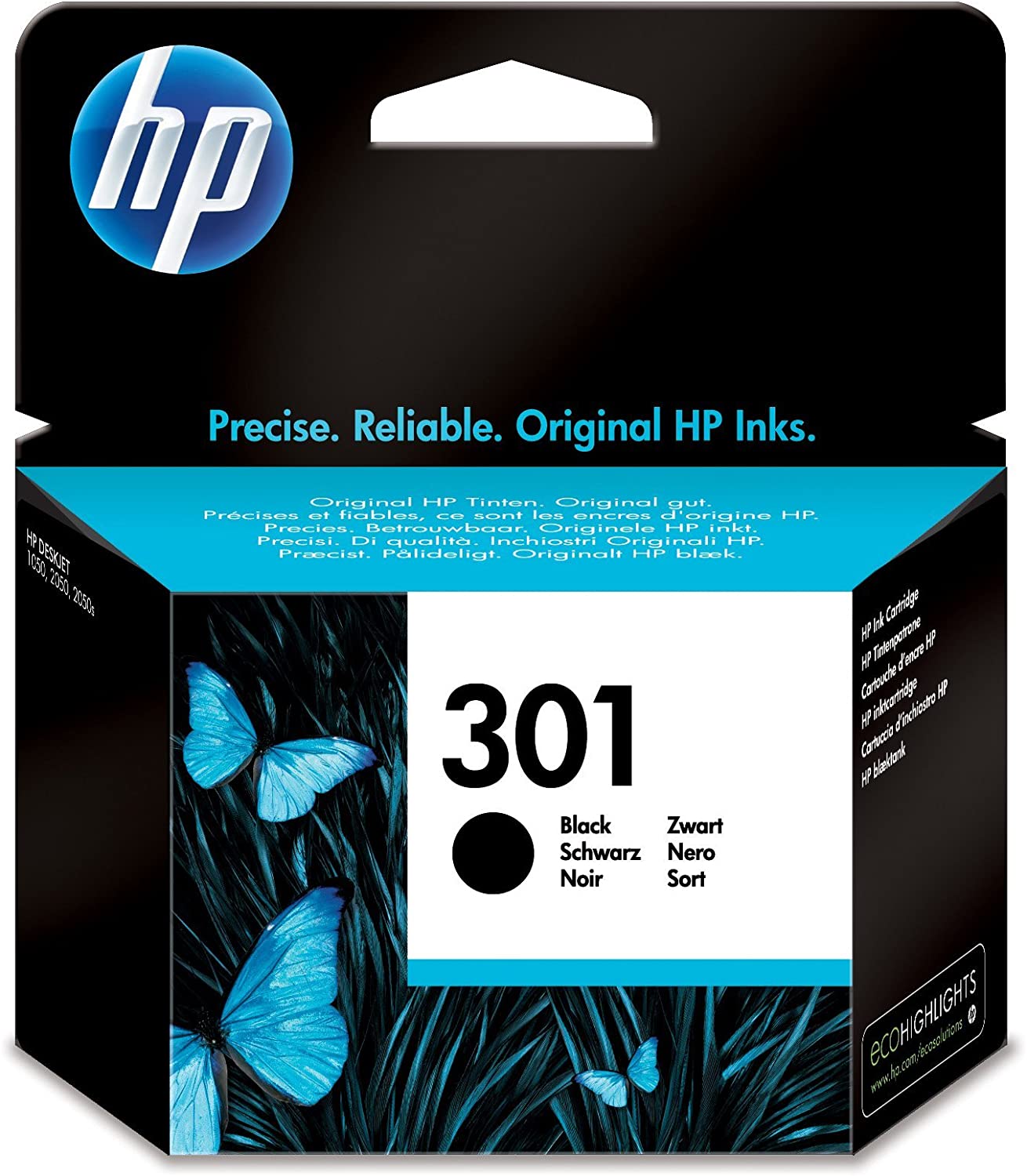 HP Inkjet Cartridges, Black, Pack of 1