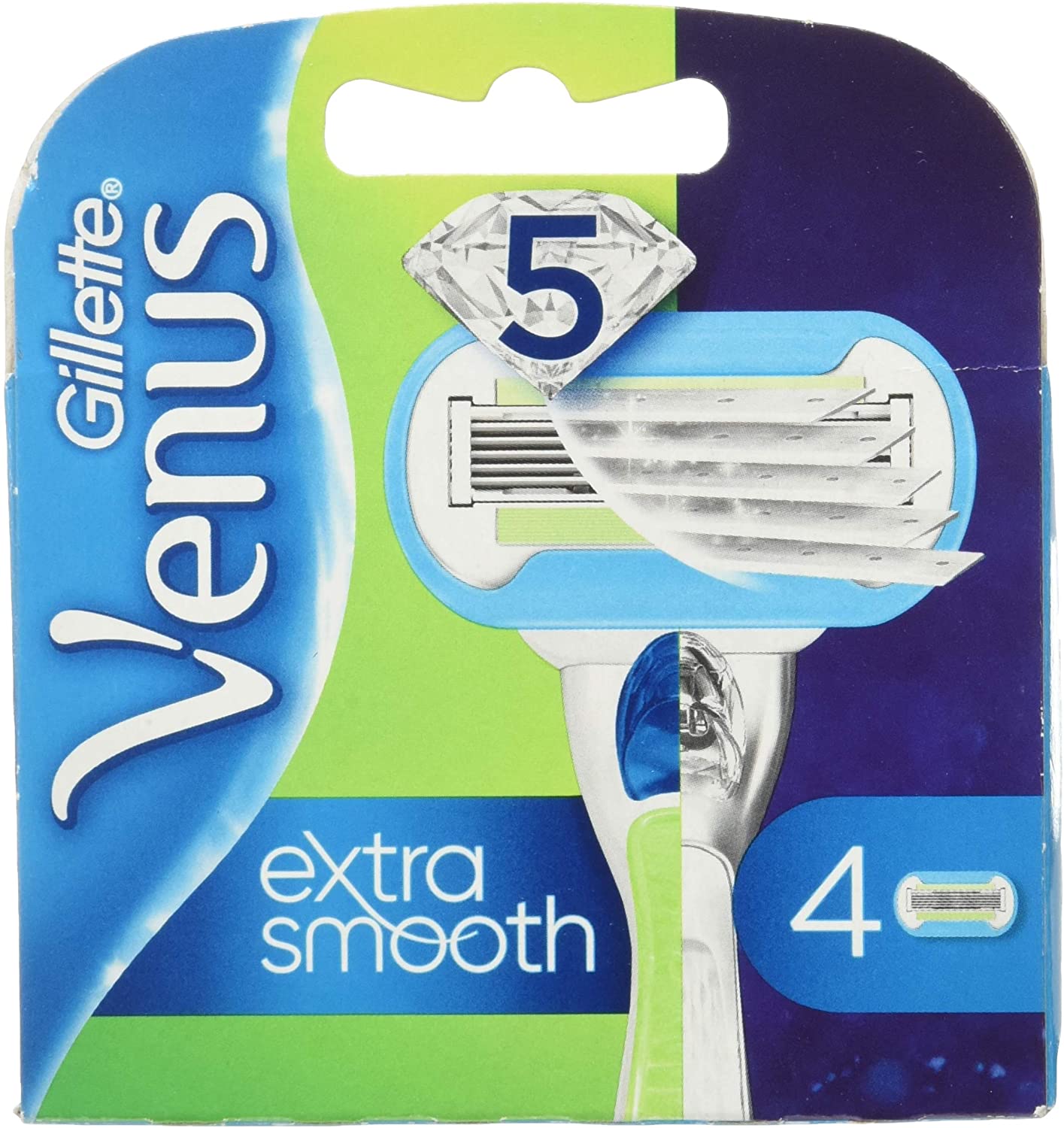 Venus Extra Smooth Replacement Blades x4, 4 count (Pack of 1)