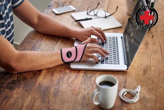 Doctor Developed Comfy, Lightweight, Wrist Support-Strap-Brace-Hand Support, for Wrist Injuries, Joint disease (osteo/rheumatoid), Sprains & More for Women by Dr Arthritis - Pink - Image 4