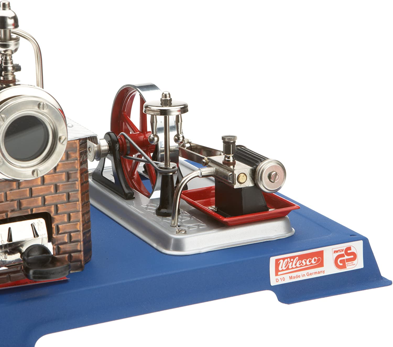 Wilesco 10 steam engine D10, 155 ml boiler contents, including safety valve and whistle-pipe, Multicoloured, 9 inches - Image 2