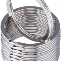 30mm Round Flat Key Chain Rings 100 pcs Metal Split Ring for Home Car Keys Organization, Silver