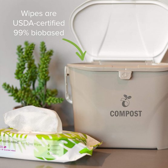 Earth Rated - dog and cat Wipes 100 units, lavender oil - Image 2