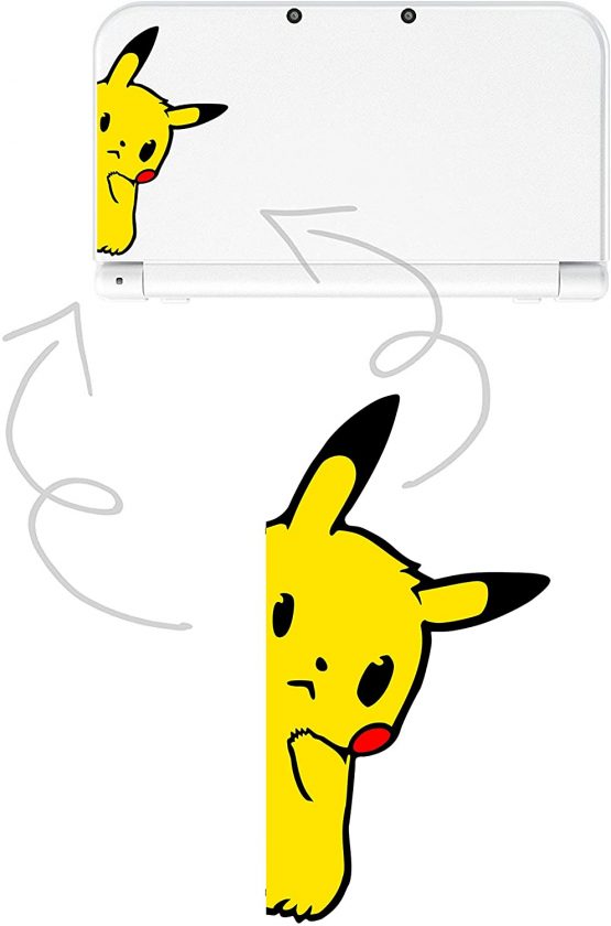 Epic Modz Pokemon Peeking Pikachu Vinyl Decal Sticker Skin Car Bumper Light Switch Bedroom Window Wall 3DS Console Switch Gaming (3DS/Light Switch) - Image 2