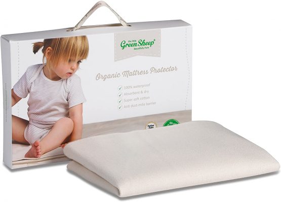 The Little Green Sheep Organic Waterproof Moses Basket/Carrycot Mattress Protector