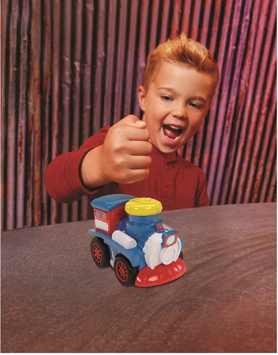 Little Tikes Slammin' Racers Runaway Railroad - 15+ Feet Per Slam - With Exclusive Train - Make Your Own Stunt Track - Image 3