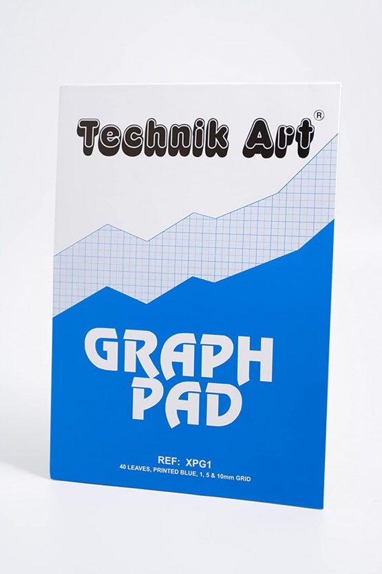 Clairefontaine 'Technik Art' Graph Pad, A4, 1/5/10 mm Grid, 40 leaves