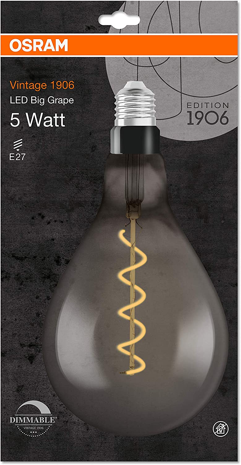 OSRAM LED Vintage Edition 1906, Smoke Coloured Glass, 12W - Image 2