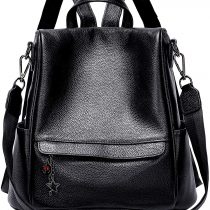ALTOSY Women's Fashion Backpacks Genuine Leather Ladies Anti-Theft Rucksack Casual Shoulder Bag