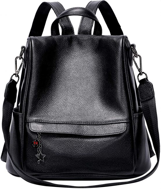 ALTOSY Women's Fashion Backpacks Genuine Leather Ladies Anti-Theft Rucksack Casual Shoulder Bag