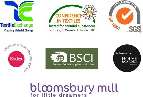 Bloomsbury Mill - 2 Pack - 100% Organic Cotton Flat Sheets - Soft and Breathable Jersey Flat Sheets - Baby Pram/Crib - Plain White - 75 cm x 100 cm - Image 3