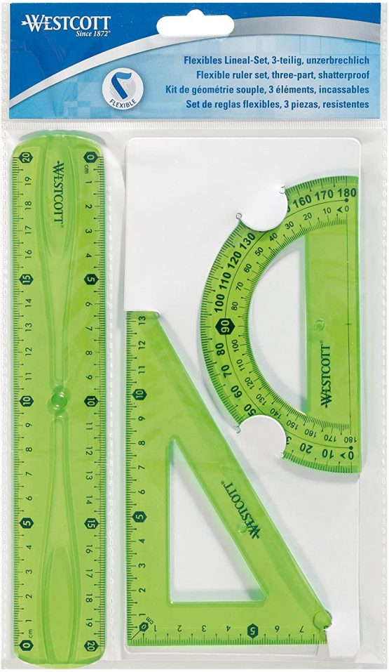 Westcott 10301 00 Flexible Ruler Set – Plastic – Assorted Colours - Image 2