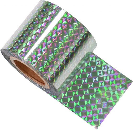 GWHOLE Bird Repellent Scare Tape Double-sided Reflective Scare Bird Tape Bird Deterrent Tape for Home, Garden and Farm, 5cm*45m - Image 3