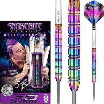 RED DRAGON Peter Wright Snakebite 1: 22g or 24g Tungsten Darts Set with Flights and Stems